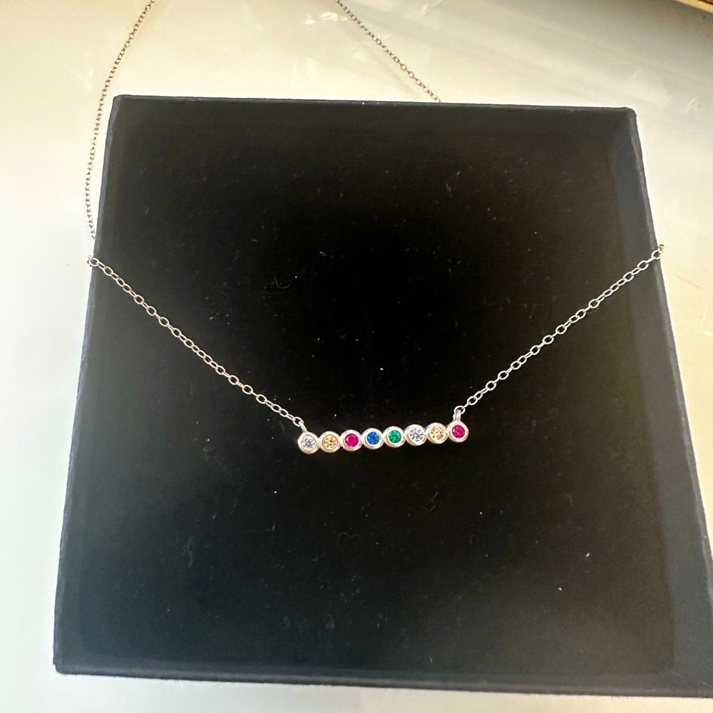 Multicolor Gemstone Chocker Necklace - image 1